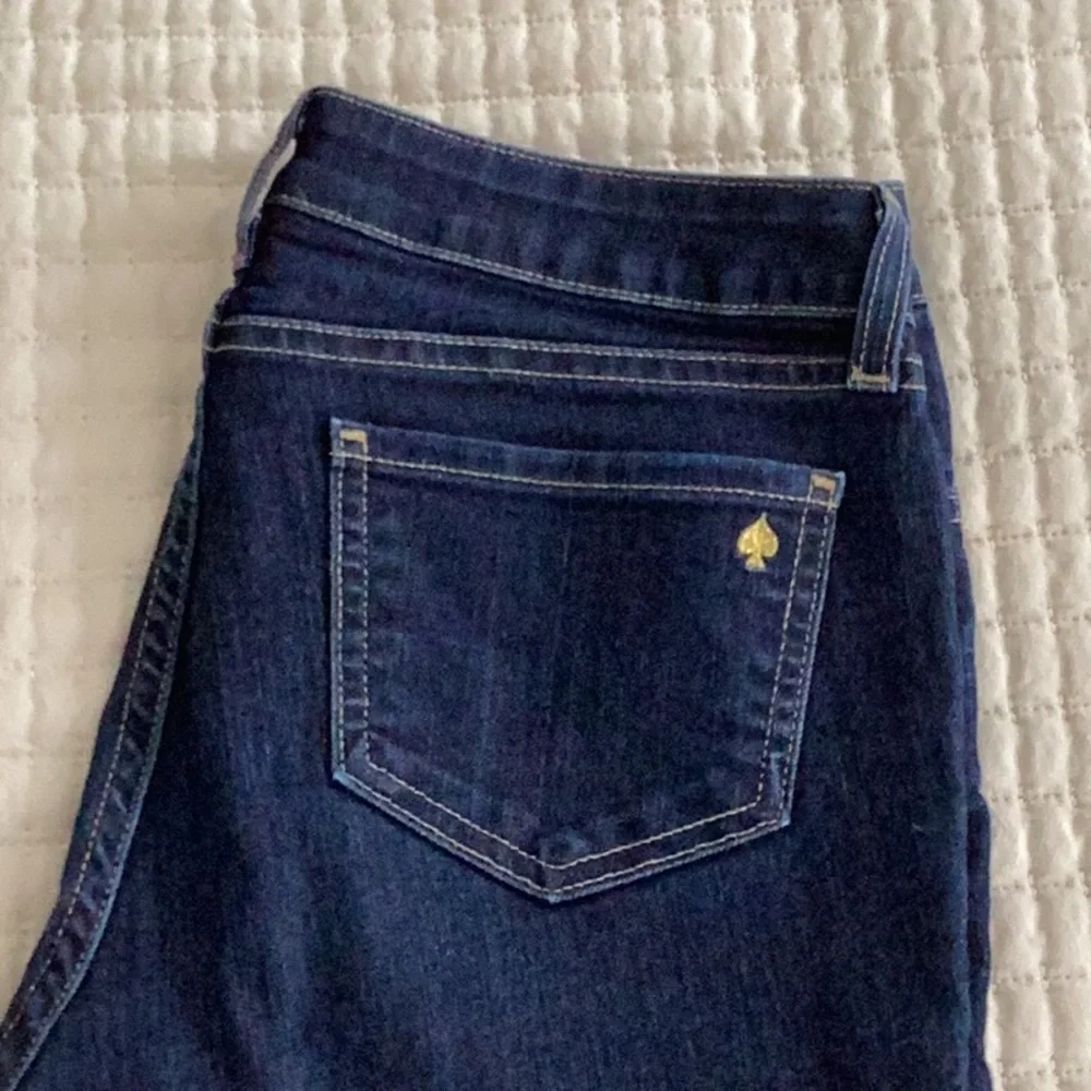 kate spade Dark Indigo Straight-Leg Jeans Perry Street Play Hooky Size 28